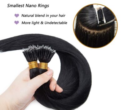Silky wigs- Nano rings permanent hair extensions