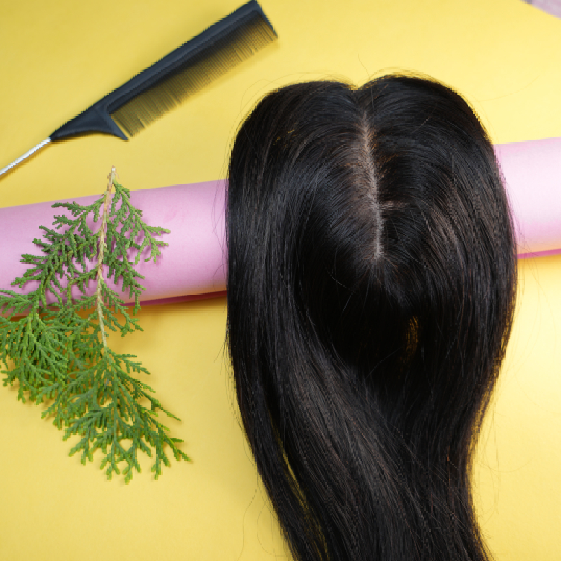 4x4 Scalp hair topper Extension