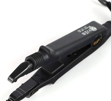 This connector machine used to install the U, Flat and V tips permanent hair extensions