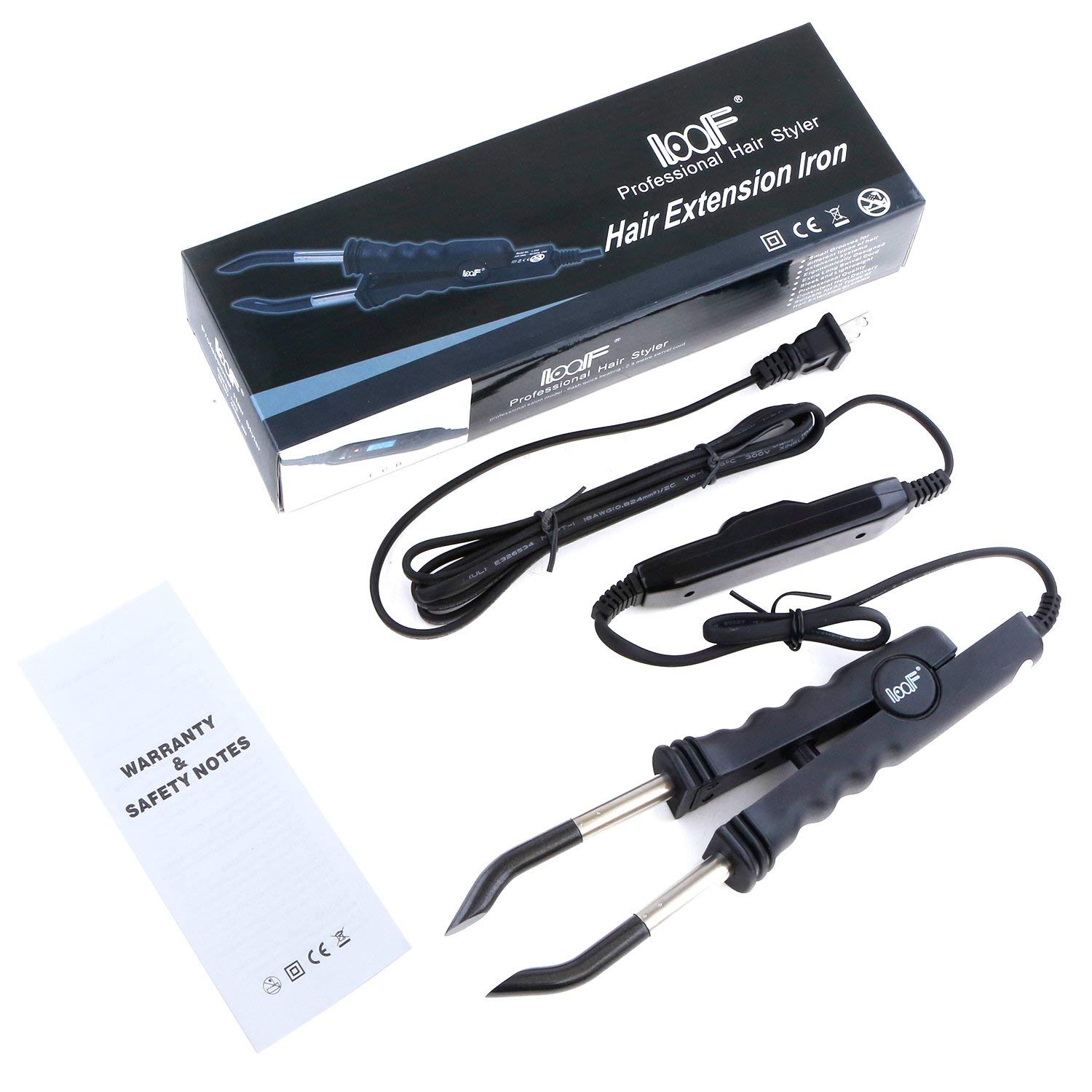 Hair extensions installation iron