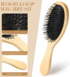 Wooden loop brush comb
