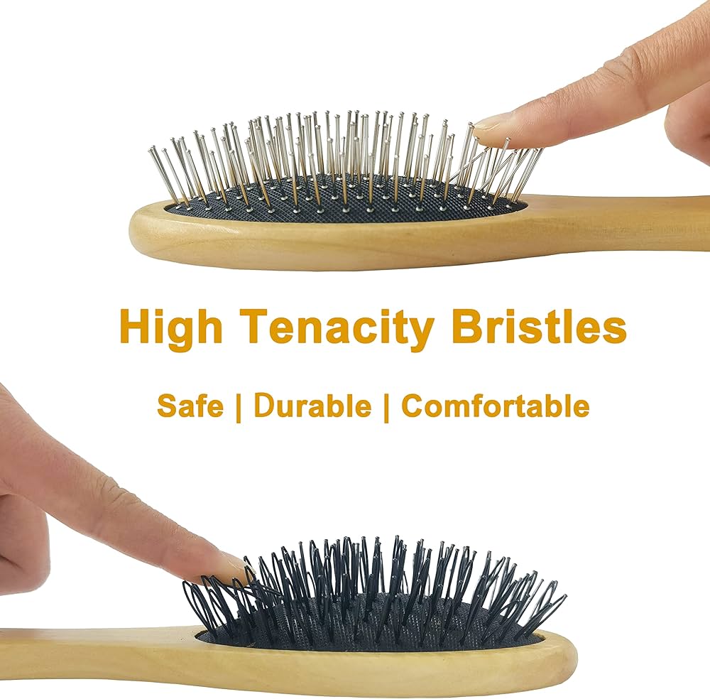 Wooden loop brush comb