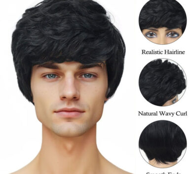 Silky Wigs- Male Full Head Wig
