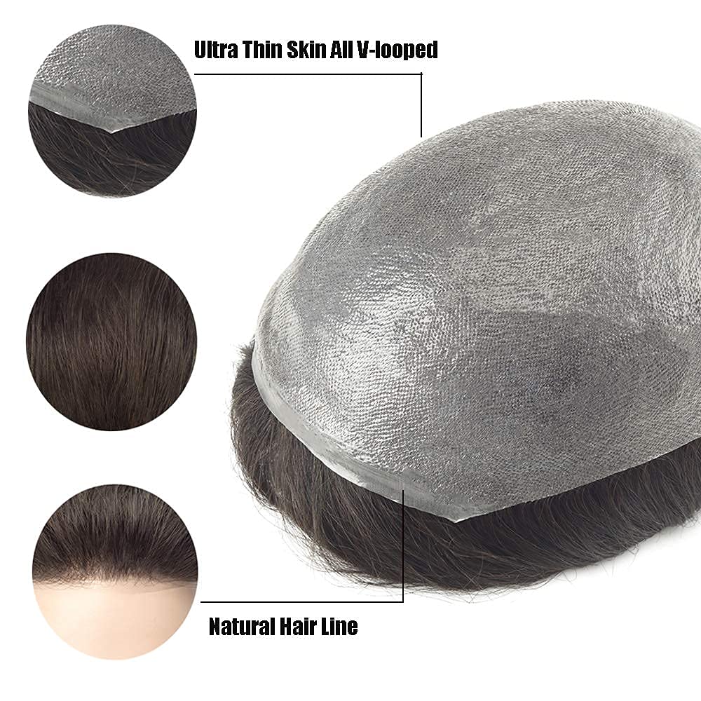 Pu Base Male hair Patch