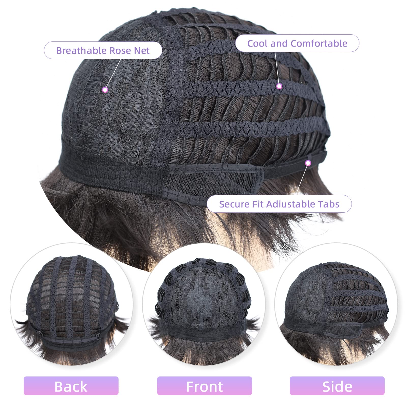 Silky Wigs- Synthetic Male Full head Wig for men