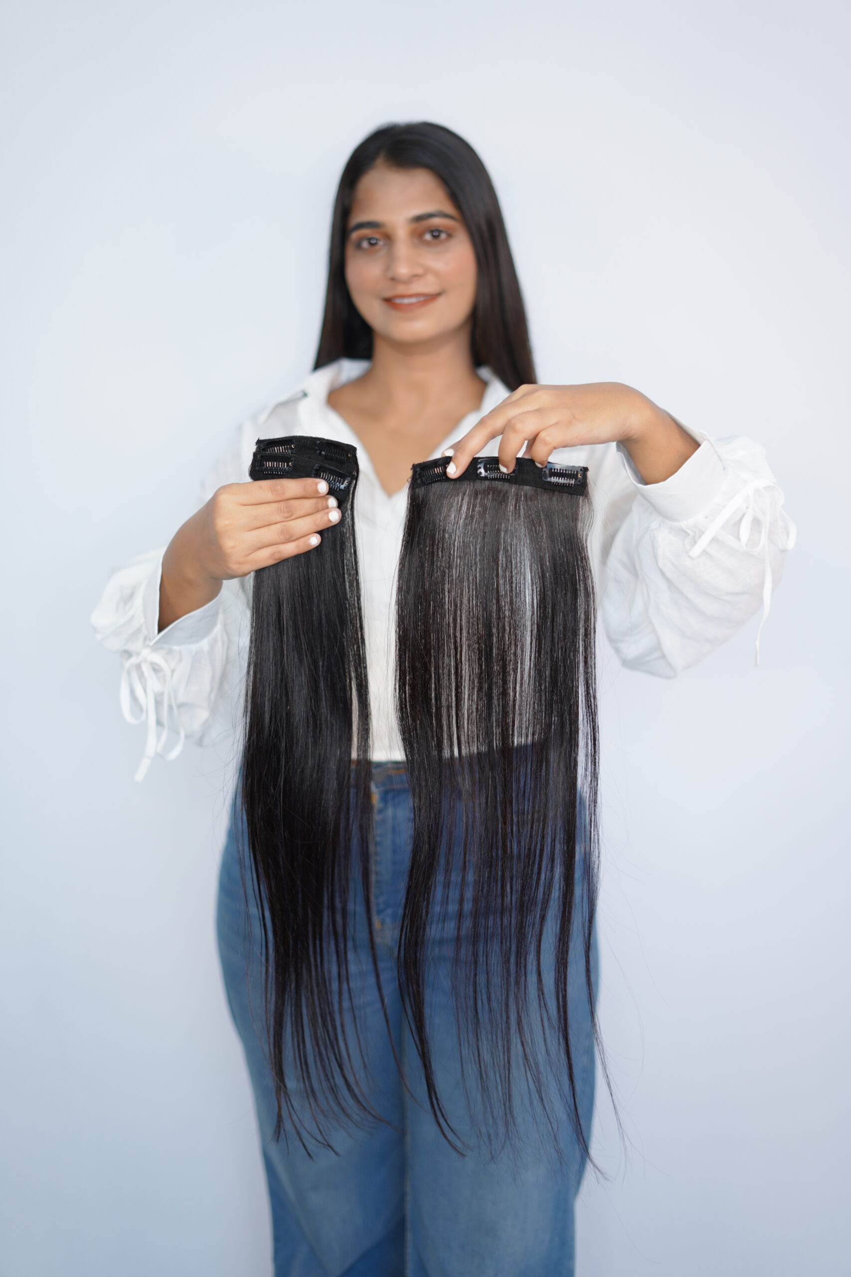 3 Pices Set Clip in Hair extensions
