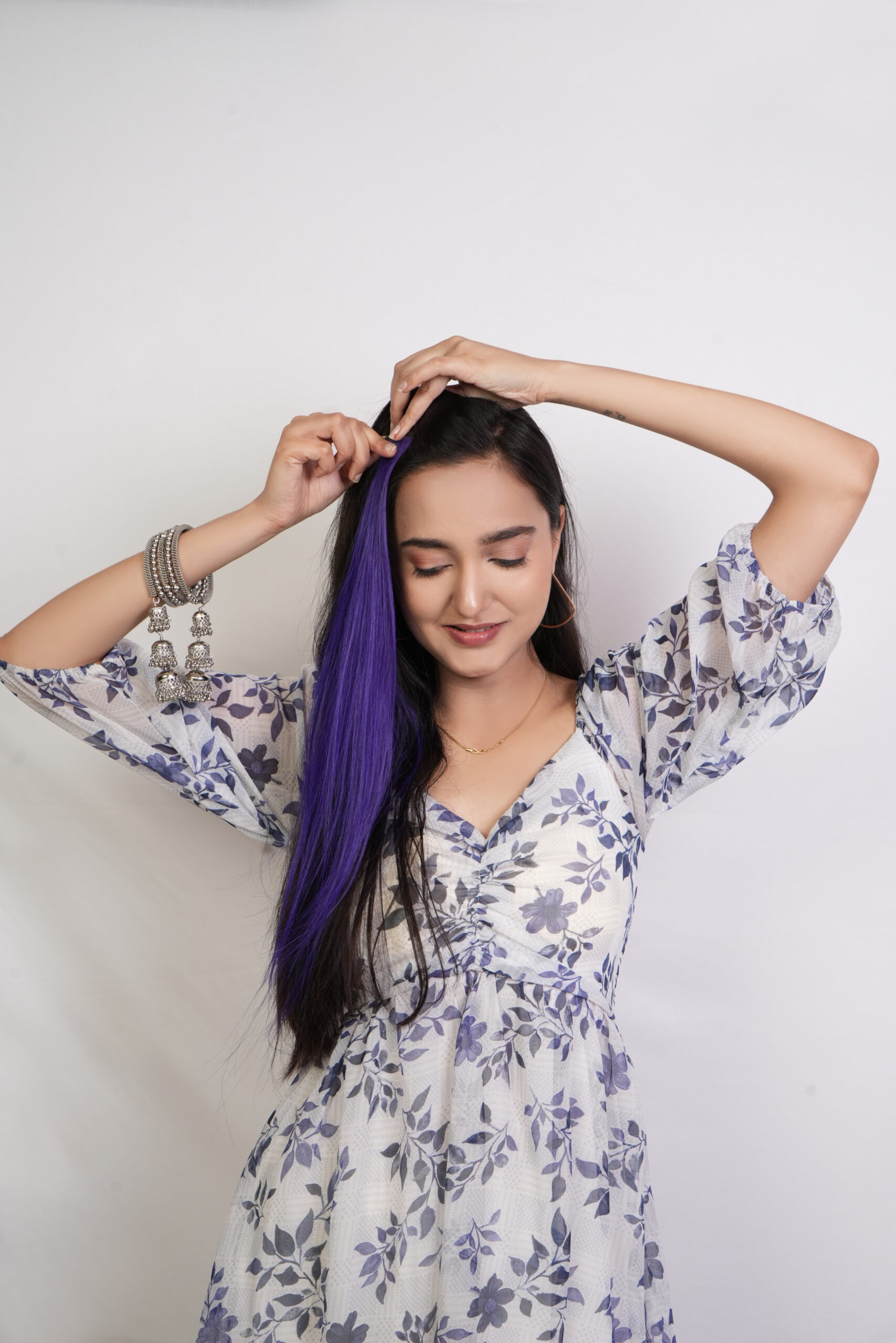Vibrant Colored Hair Streaks (Pack of 4)