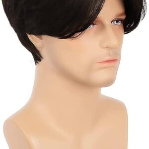 Male Full Head Human Hair Wig