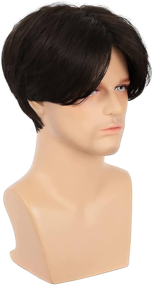 Male Full Head Human Hair Wig